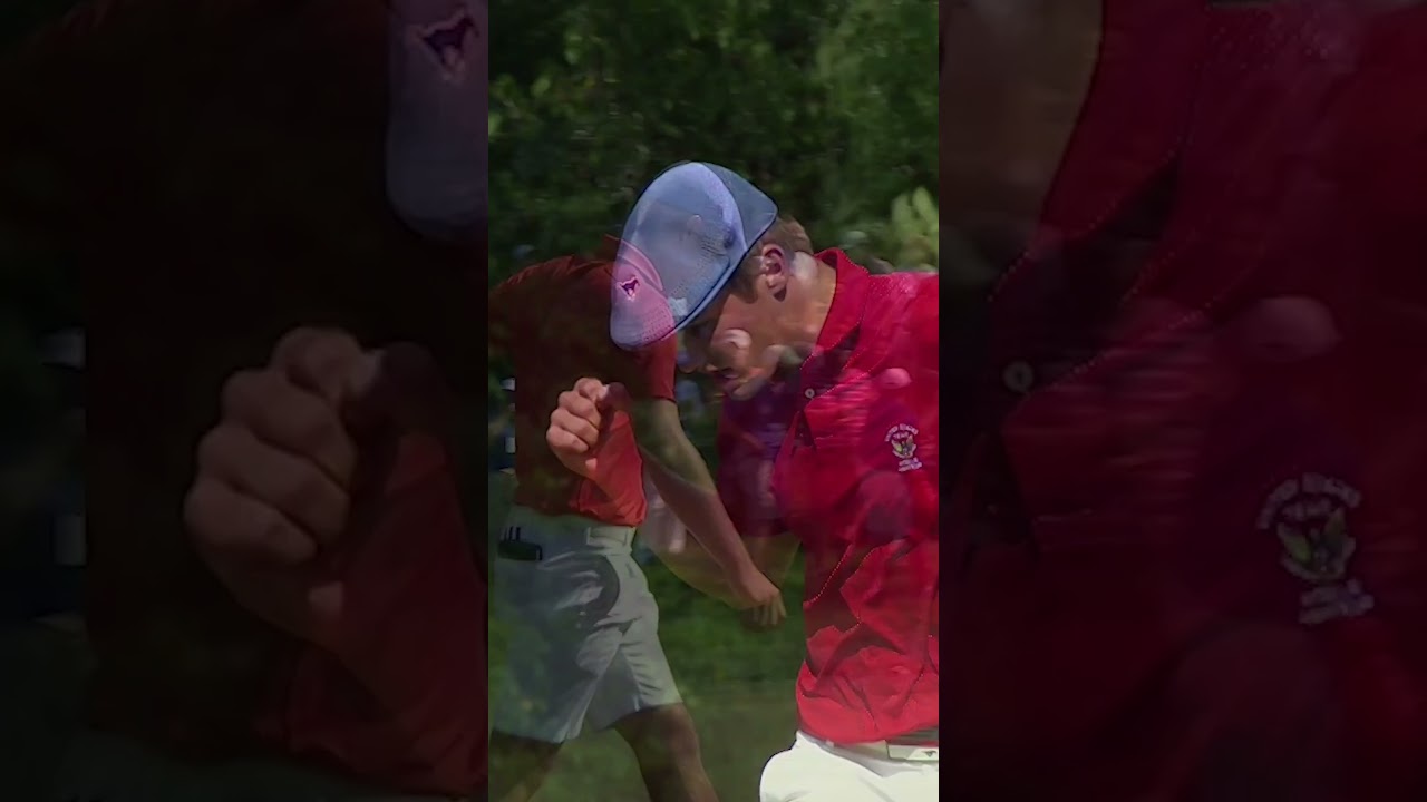Back-to-back bunker saves and back-to-back fist pumps from Bryson 💪