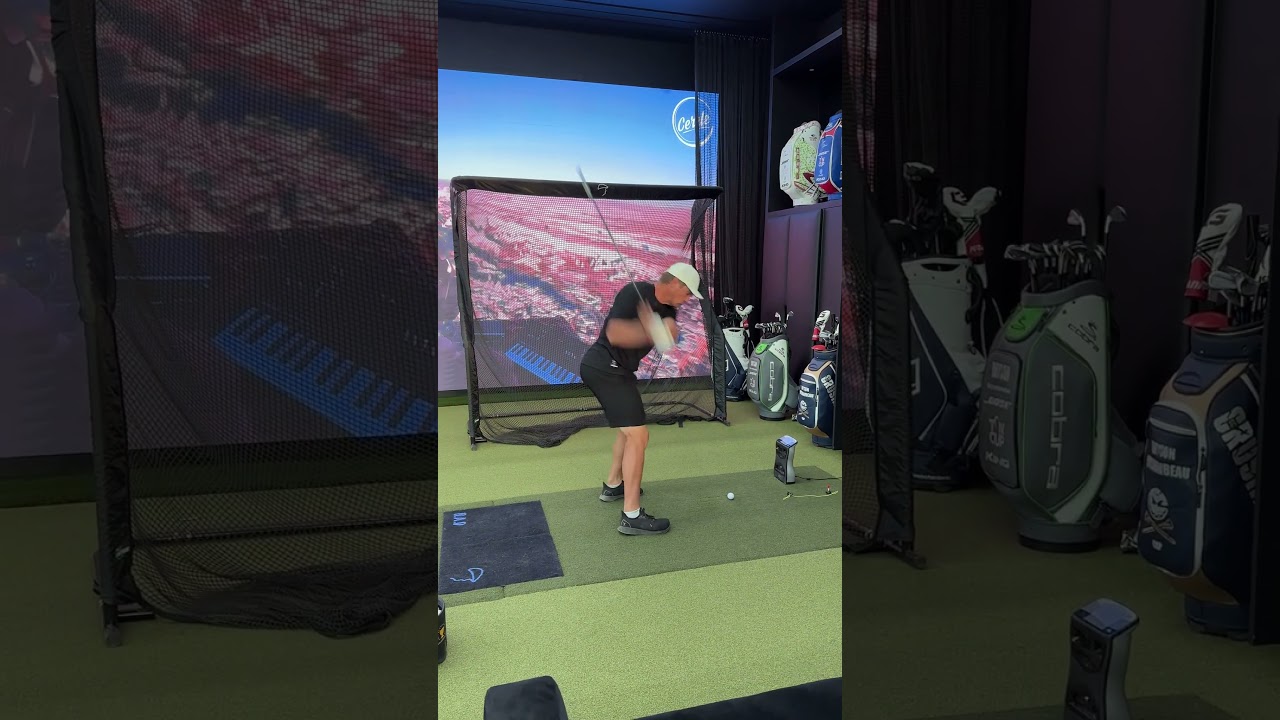 Bryson DeChambeau swings into net in front of $250k TV 🤯🤯