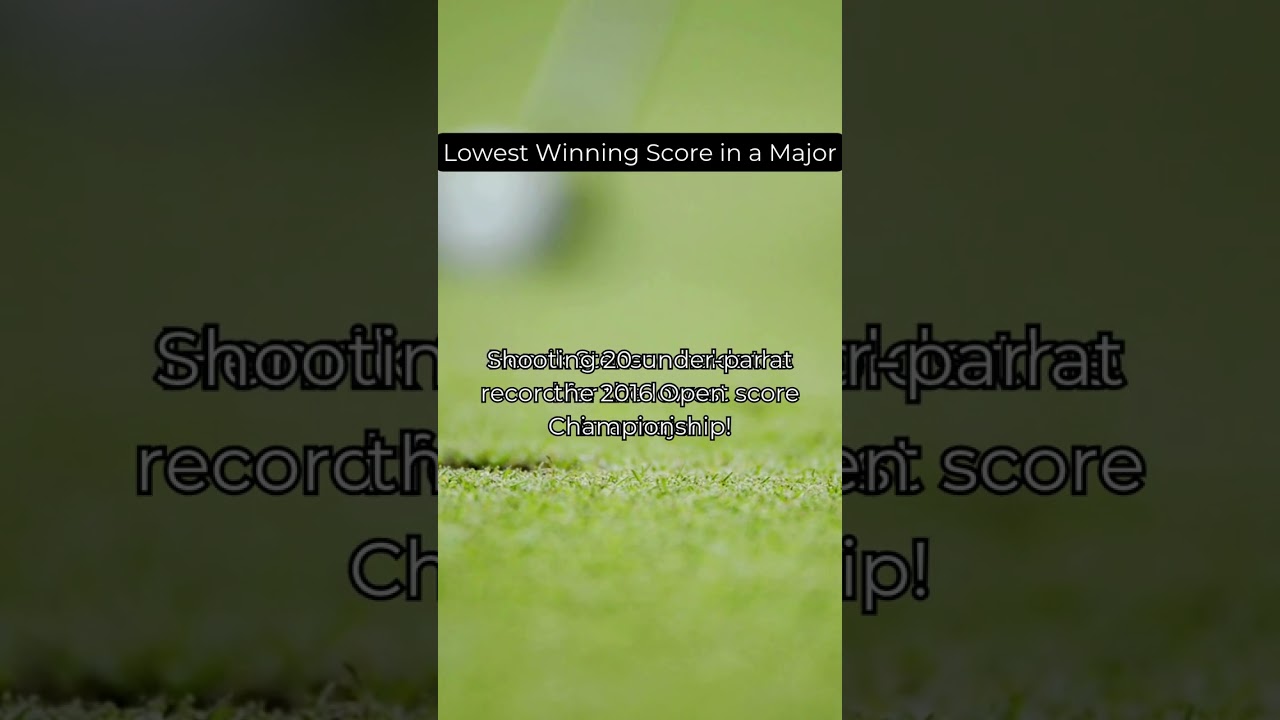 Henrik Stenson’s Historic 20-Under Win at the 2016 Open Championship ⛳🏆