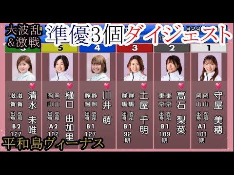 【平和島競艇準優】「12R大大波乱①守屋美穂」など準優「3個レース」&勝利者インタビュー