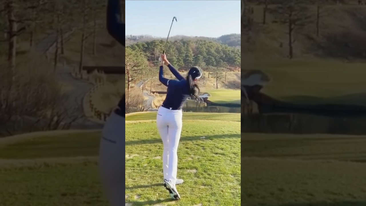 KLPGA 유현주 프로 아이언 스윙 & 슬로우모션 골프레슨