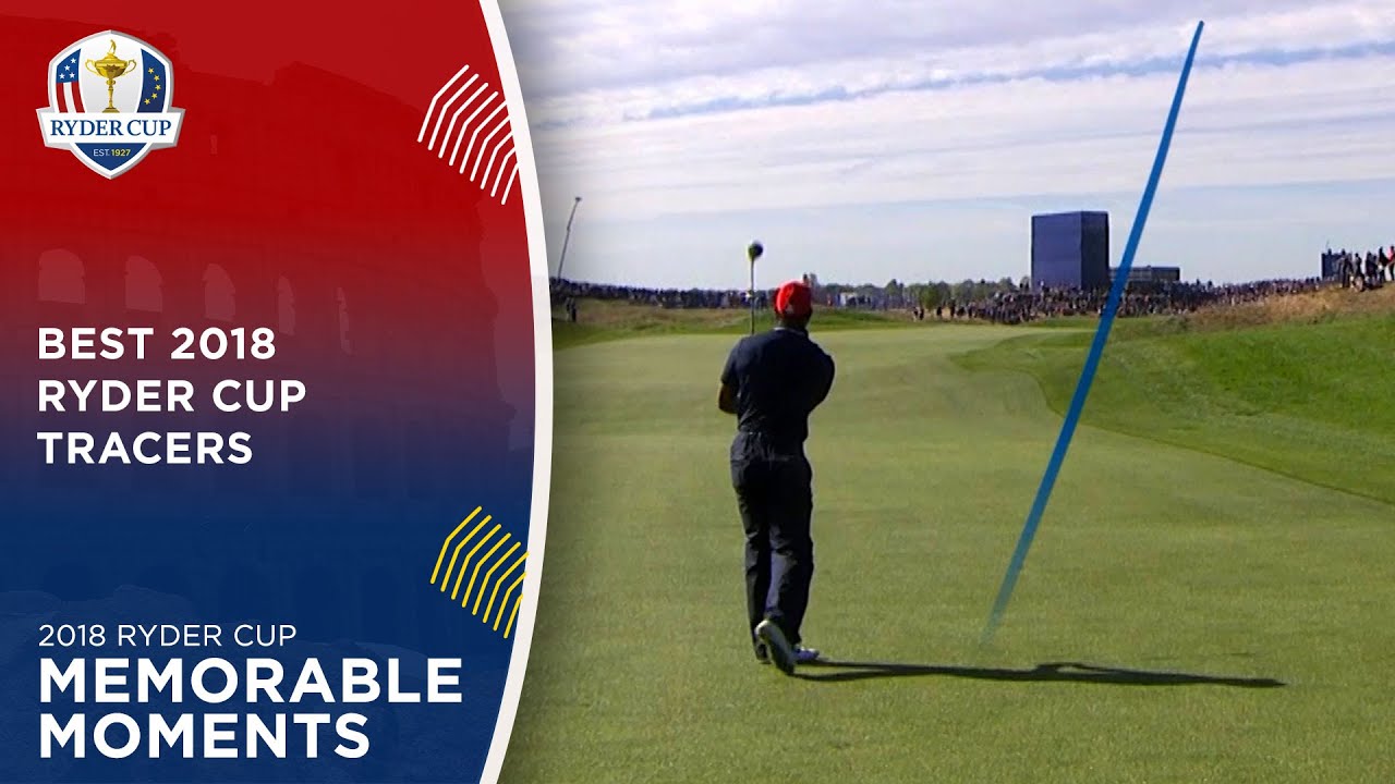 Tiger Woods' AMAZING Shot Tracer | Best 2018 Ryder Cup Shot Tracers