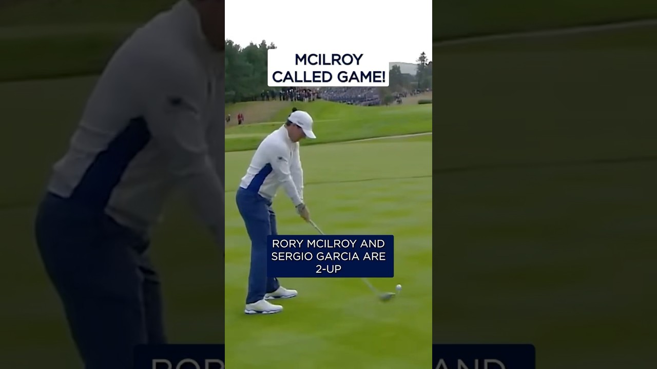 Rory McIlroy's AMAZING match-winning shot! 😱