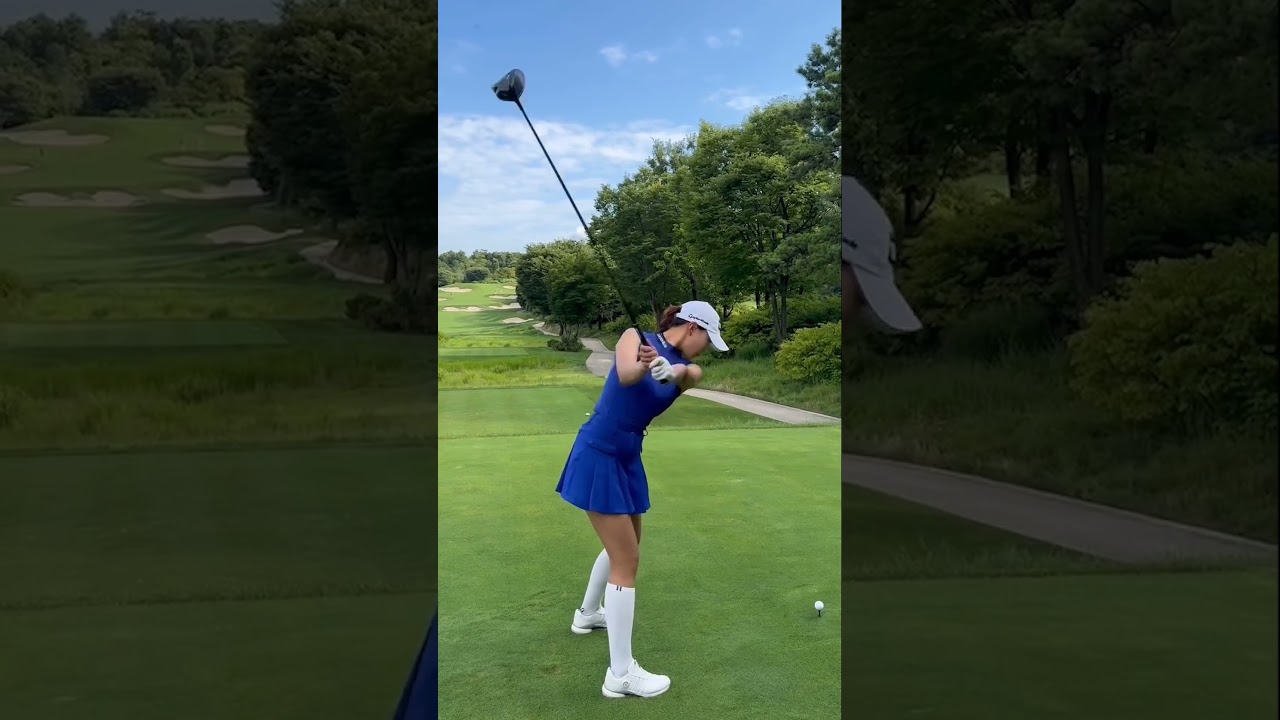 KLPGA 미녀 프로 골퍼 유현주 프로 드라이버 스윙