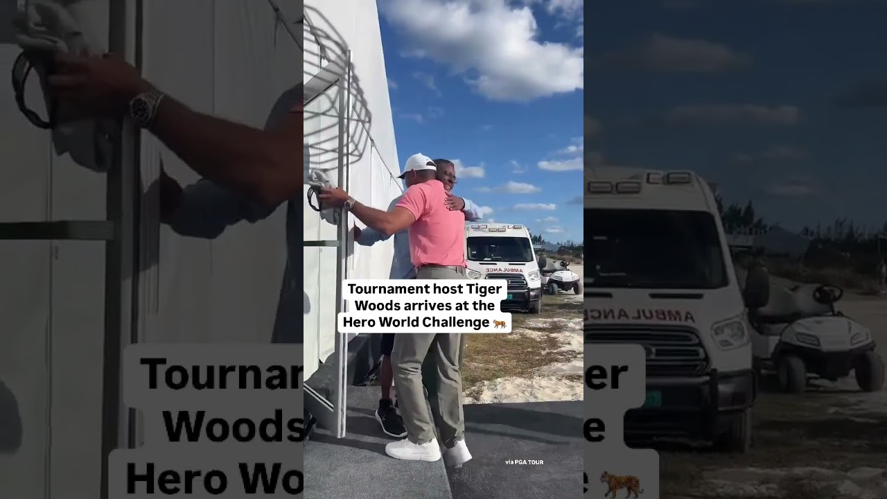 Good to see you, Tiger 🤝