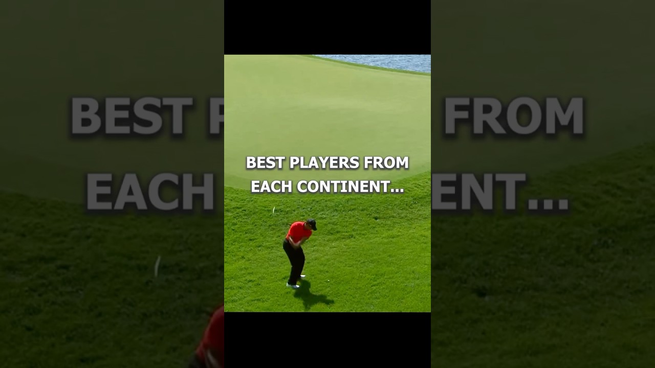 Best Golfers From Each Continent 🌎#shorts #edit