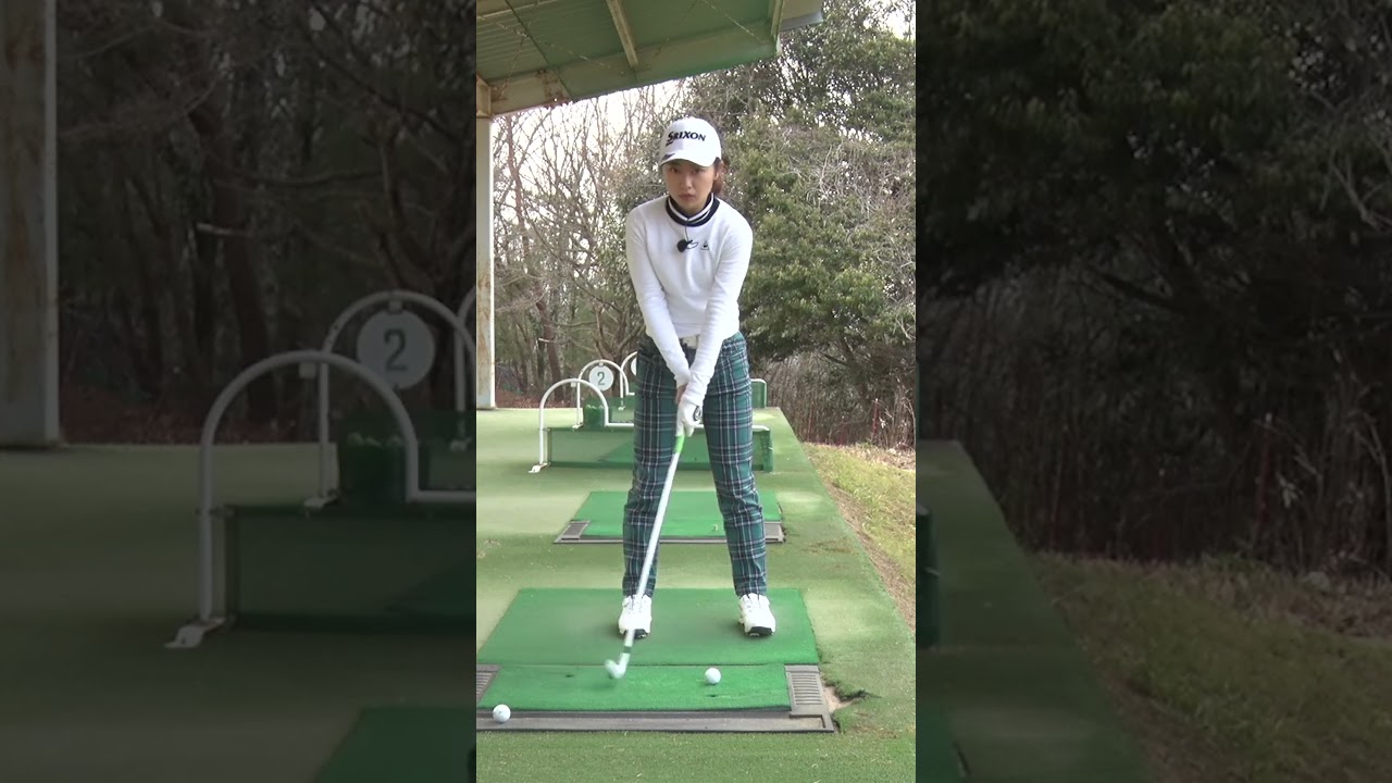 プロが実践！ダフらなくなる練習法 #安田祐香#ゴルフ #ゴルフレッスン