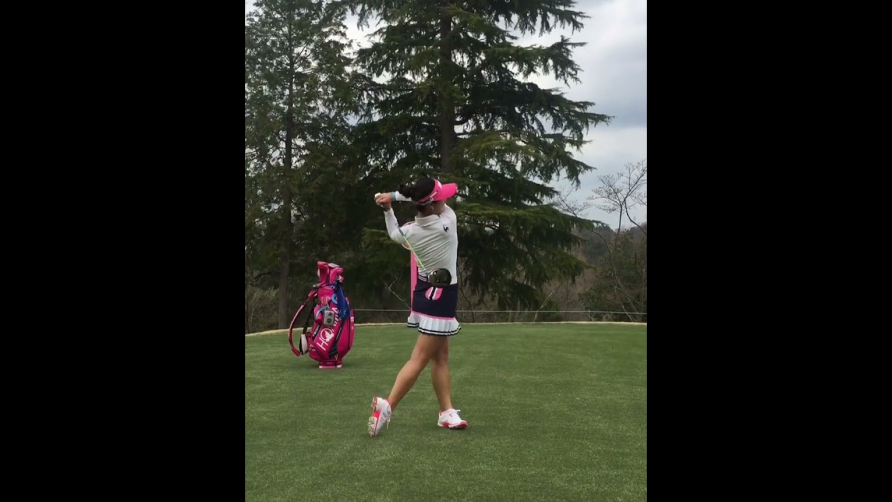 【ドライバースイング】キム ハヌル（Kim Ha-neul）スローモーションあり