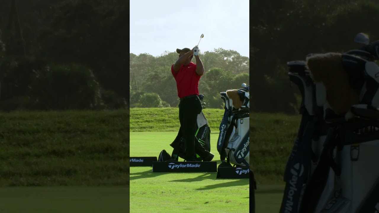 Tiger Woods' crispy wedge action. #TaylorMade #shorts