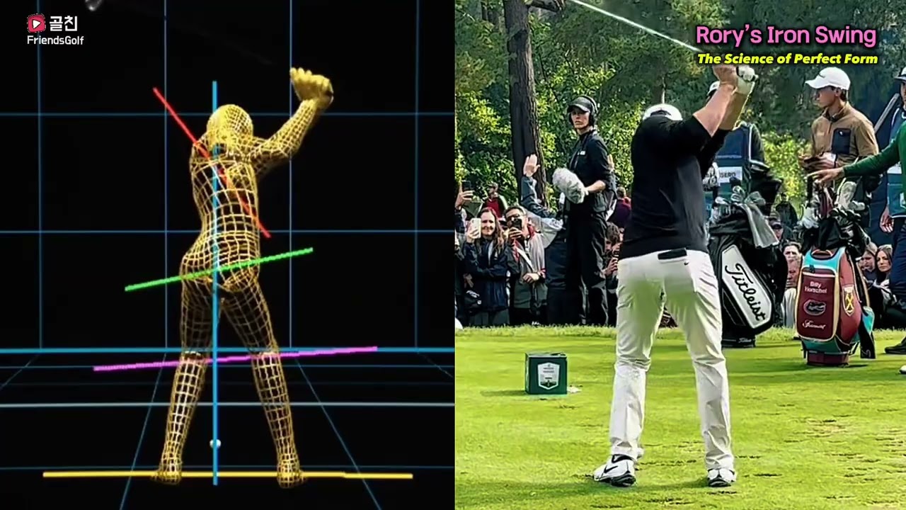 이건 로봇인가? 로리 맥길로이의 아이언 스윙 슬로우모션!