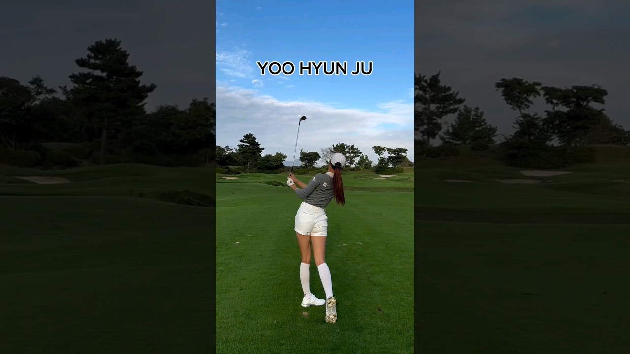 유현주프로의 부드러우면서 간결한 아이언 샷 영상입니다.