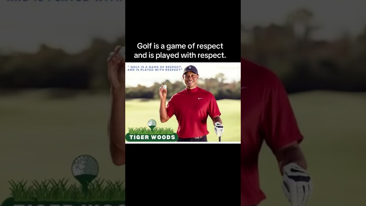 TIGER WOODS once said #tigerwoods #naldgolfer