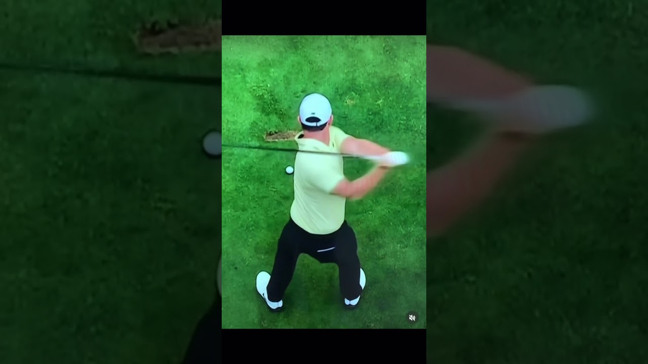 Rory McIlroy Golf Swing from above | what do you notice?