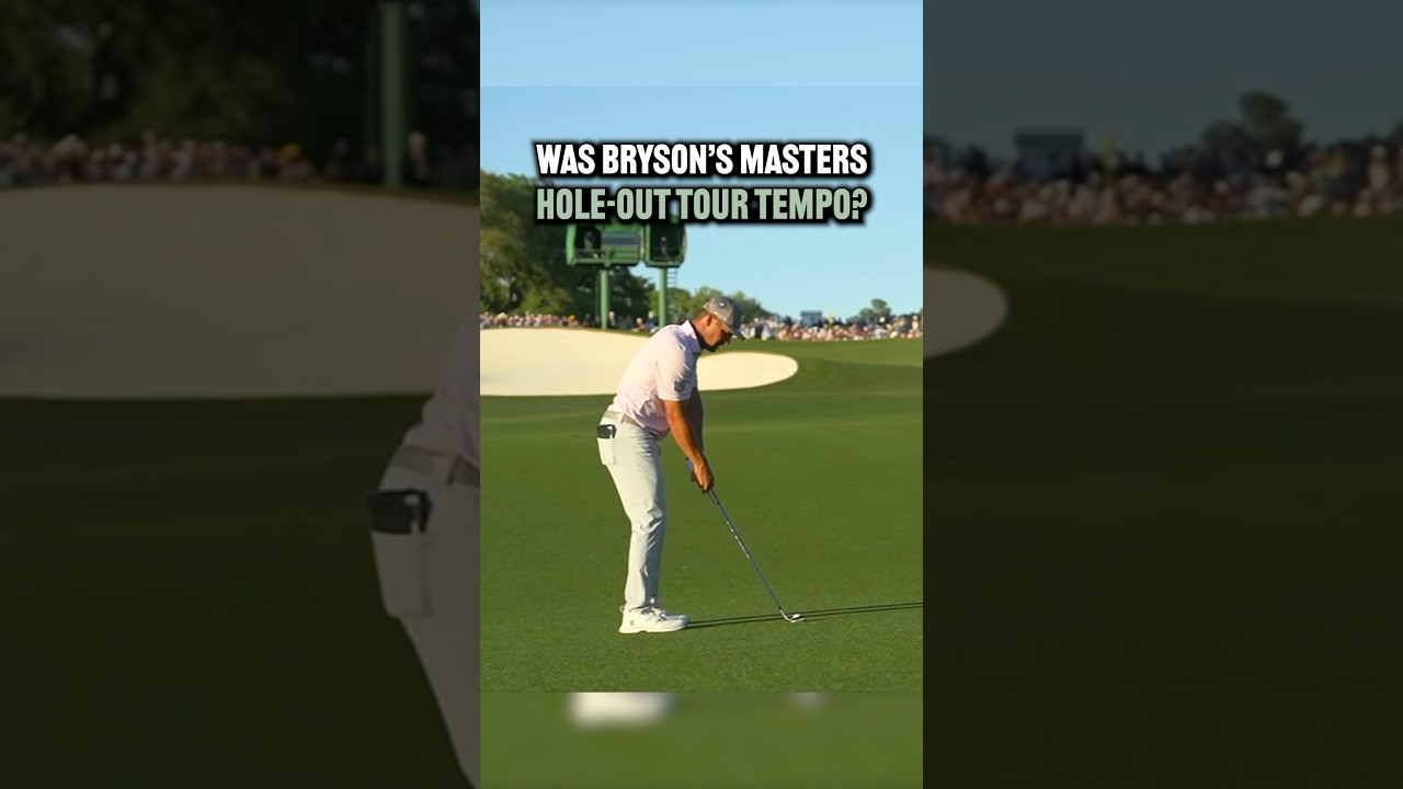 Was Bryson DeChambeau’s Masters Hole-Out Tour Tempo? #golf