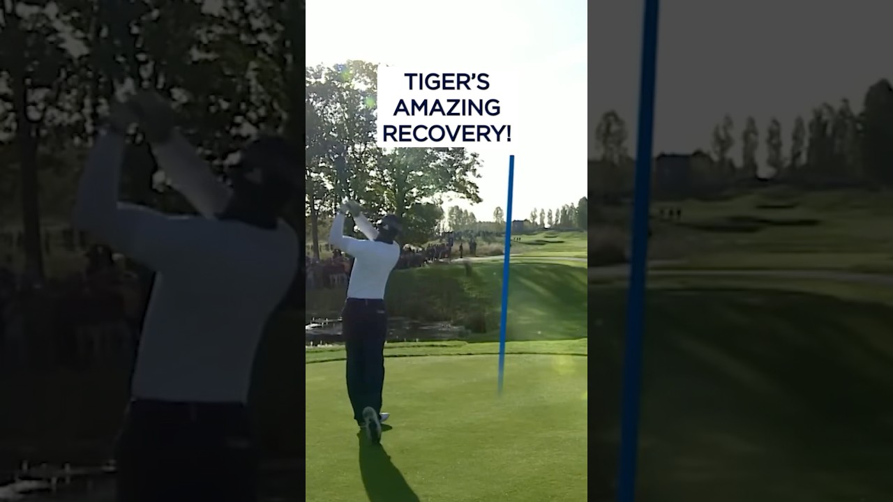 Tiger Woods' INCREDIBLE save! 😱
