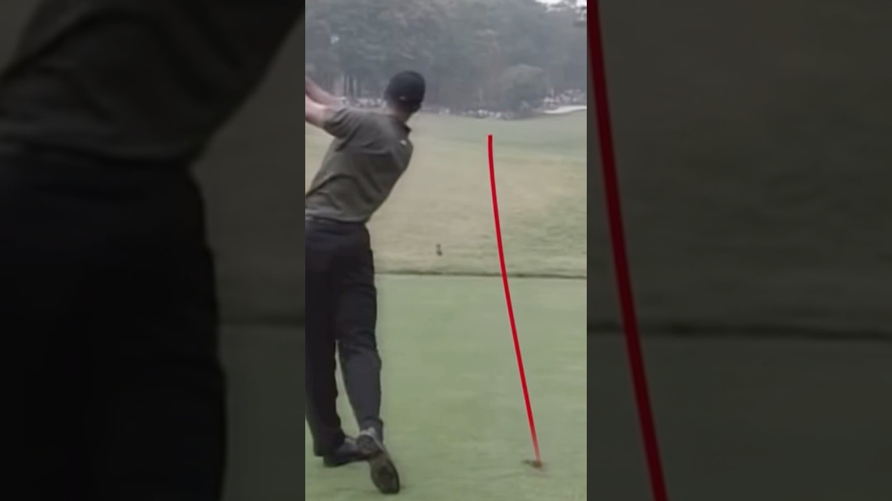 A Tiger Woods Stinger is the best shot in golf ⛳️ #golfshorts #golfswing