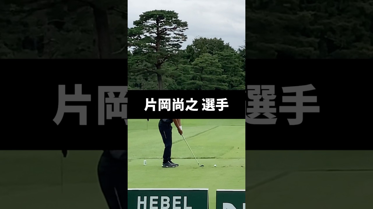 片岡尚之選手のアイアンショットのスイング