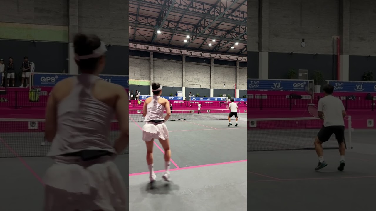 手加減なし！圧倒的ストローク力で押す男子プロ【#shorts】