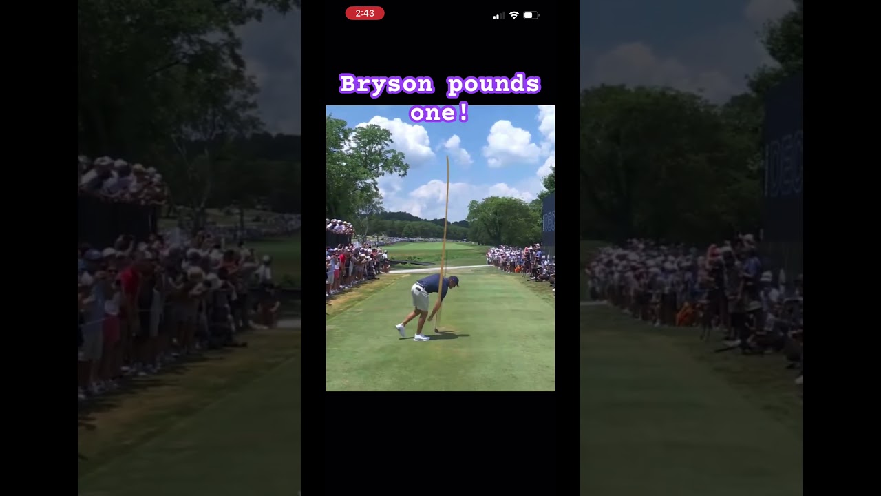 Bryson Dechambeau pounds a tee shot at #livgolf #tomgillisgolfinstruction #brysondechambeau