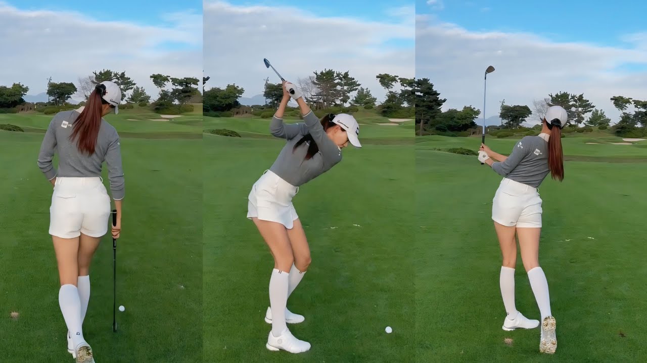 [ 귀염둥이골프tv ]스윙도 스타일도 딱Swing and a style are perfect!!!!KLPGA 유현주 프로의 스윙 모음#유현주프로