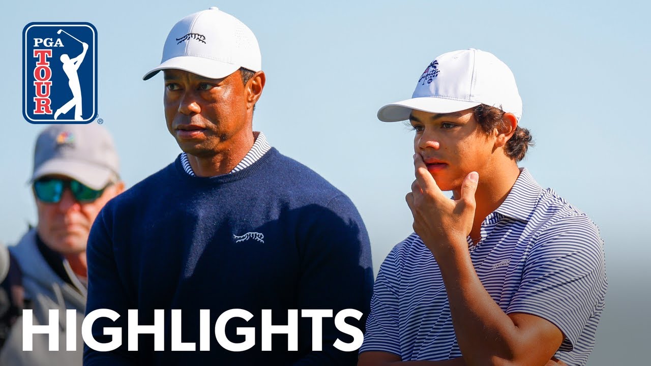 Tiger and Charlie Woods shoot 13-under 59 | Round 1 | PNC Championship | 2024