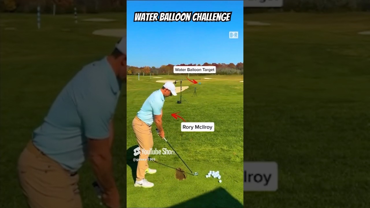 Rory McIlroy ⛳️ Wins the Water Balloon Challenge 💦