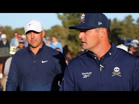 Bryson DeChambeau and Brooks Koepka freeze up when awkwardly asked about their balls