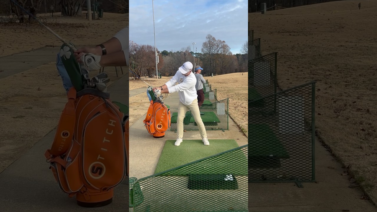 Bryson DeChambeau Warm Up Driver Golf Swing Width