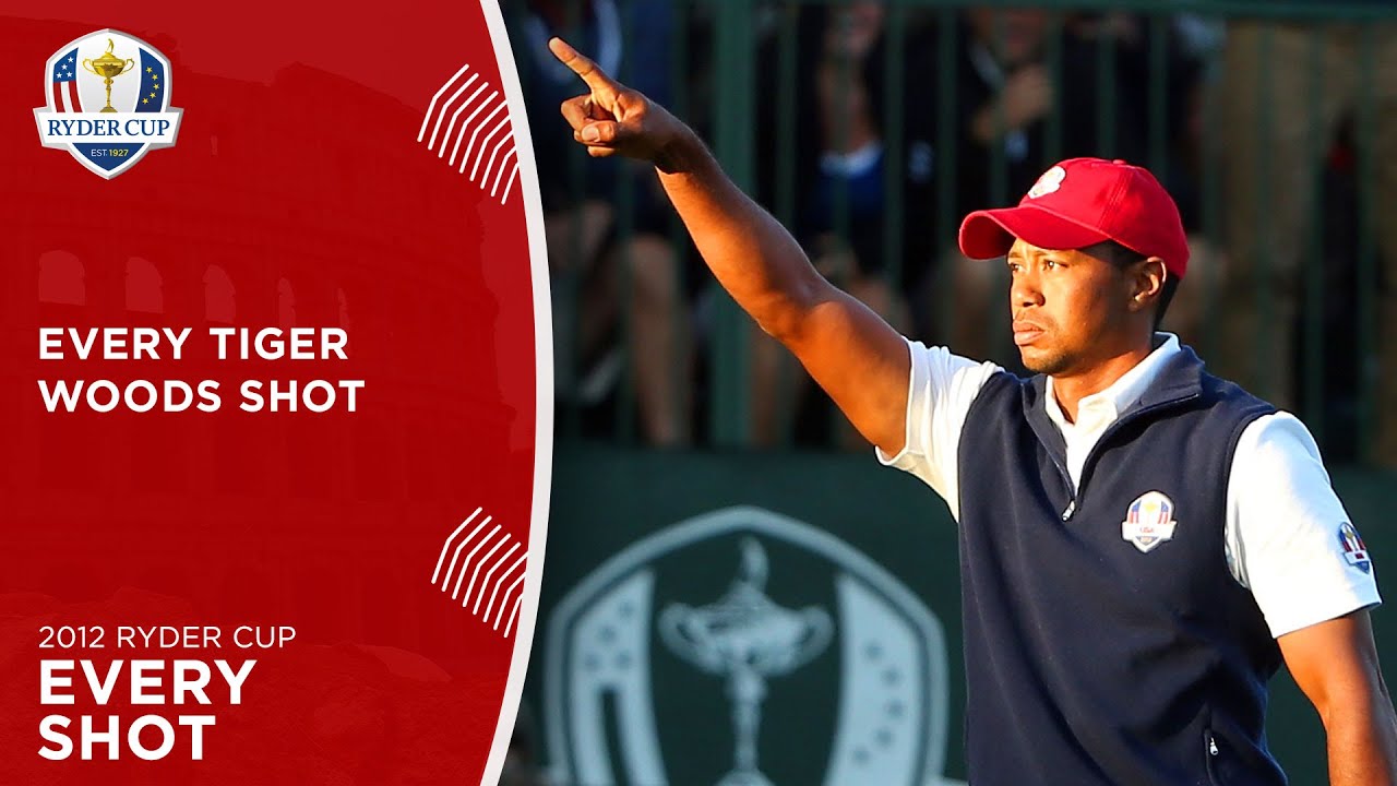 Every Tiger Woods Shot | 2012 Ryder Cup