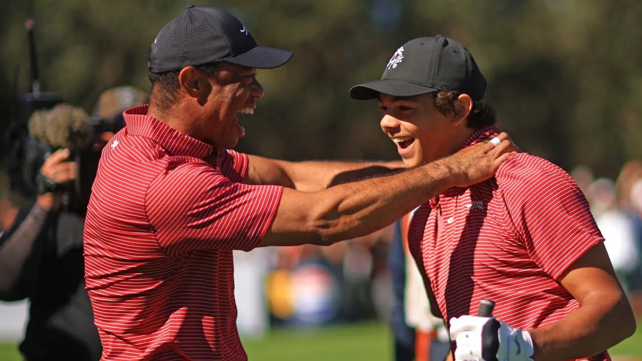 Tiger Woods says ‘most forget’ his son Charlie is ‘only 15 years old’