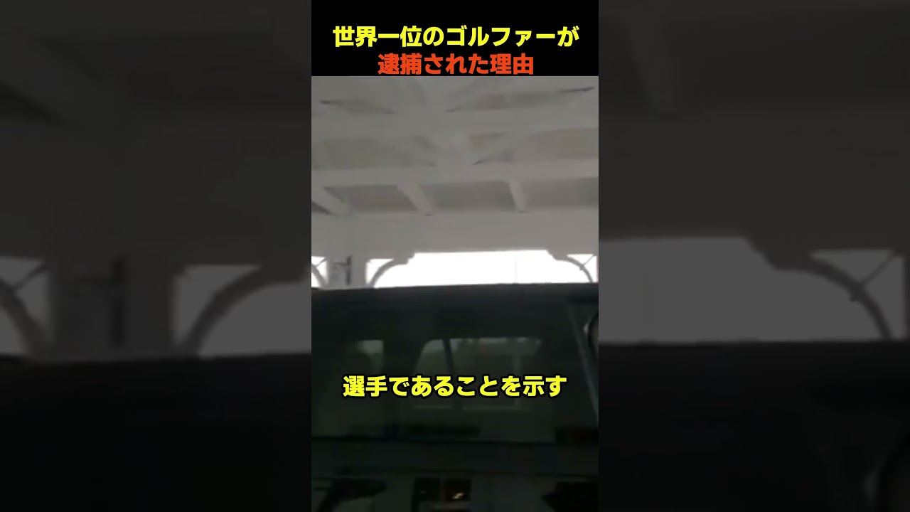 世界一位のゴルファーが逮捕された理由