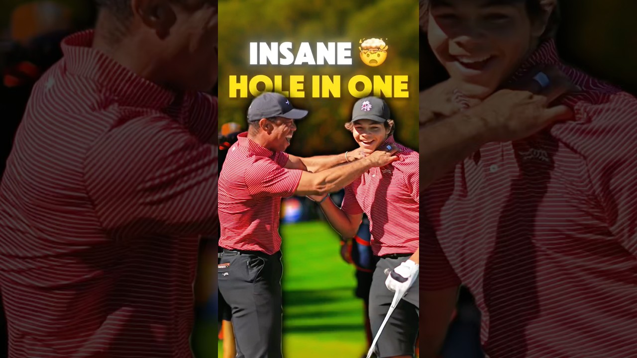 Charlie Woods First HOLE IN ONE 🤯⛳️ | Tiger Woods Son Drains It From the Tee Box