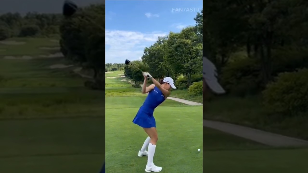 KLPGA 유현주 프로 Golf Driver Swing & Slow Motion