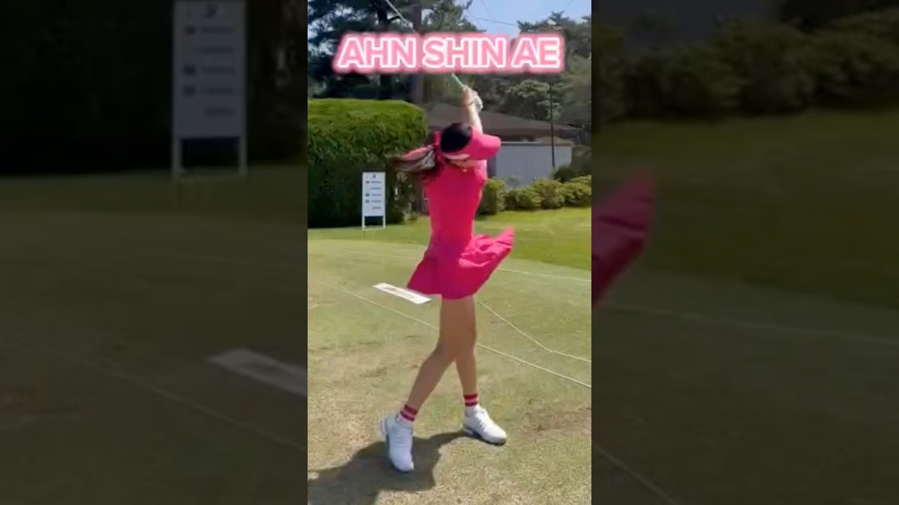 KLPGA 투어 통산 3승 메이저1승이 있는 안신애프로의 드라이버 샷입니다.