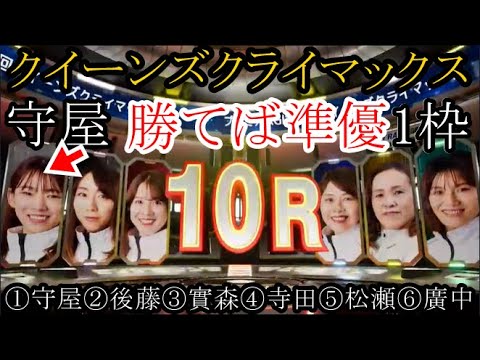 【クイーンズ競艇】ここ勝てば準優1枠ゲット①守屋美穂VS阻止するか？②後藤美翼③實森美祐④寺田千恵⑤松瀬弘美⑥廣中智紗衣
