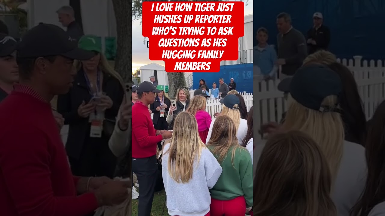Tiger Woods Silences Reporter to Cherish Family Moment ❤️🏌️‍♂️