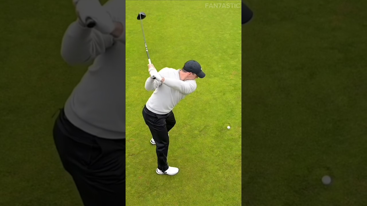 PGA Rory Mcilroy Driver Swing Aerial View & Slow Motion Golf Lesson