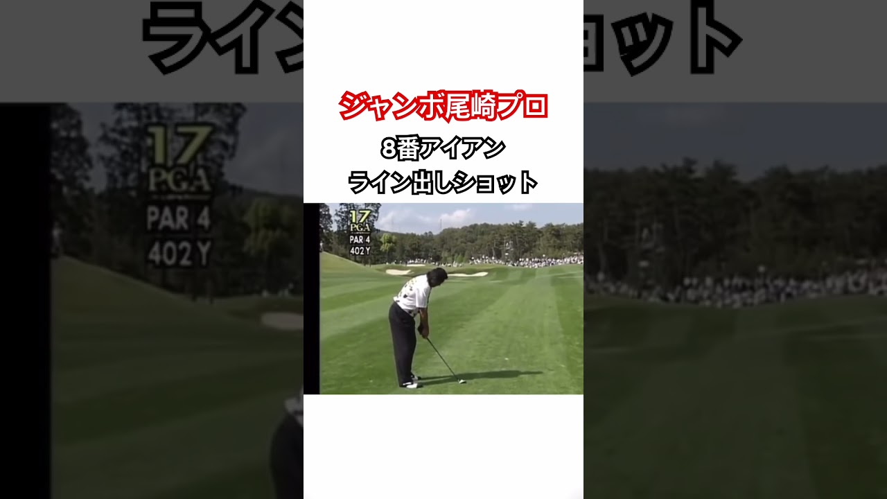 ジャンボ尾崎プロ✨8番アイアンライン出しショット🏌️‍♂️ #ゴルフ #golf #ジャンボ尾崎