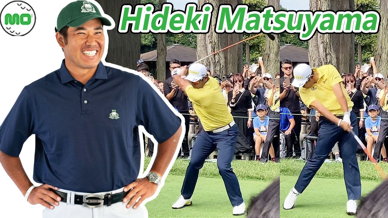 Hideki Matsuyama 松山英樹 日本の男子ゴルフ スローモーションスイング!!!