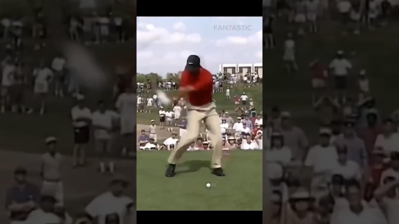 20-Year-Old Tiger Woods Driver Swing & Golf Slow Motion