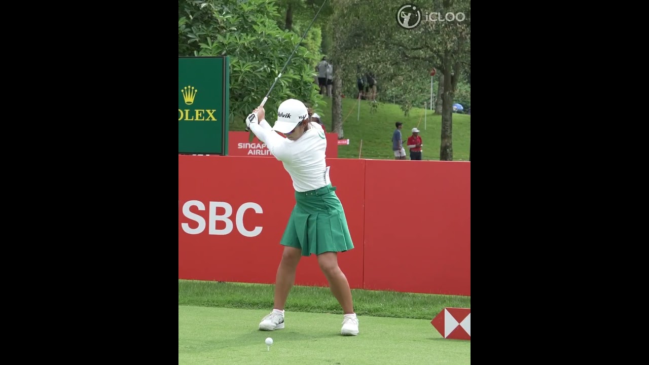 작은체구지만 유연성을 기반으로 허리와 하체턴으로 평균 250야드 보냅니다. #이미향