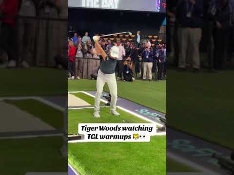 Tiger Woods is in the building 🐅 #TGL
