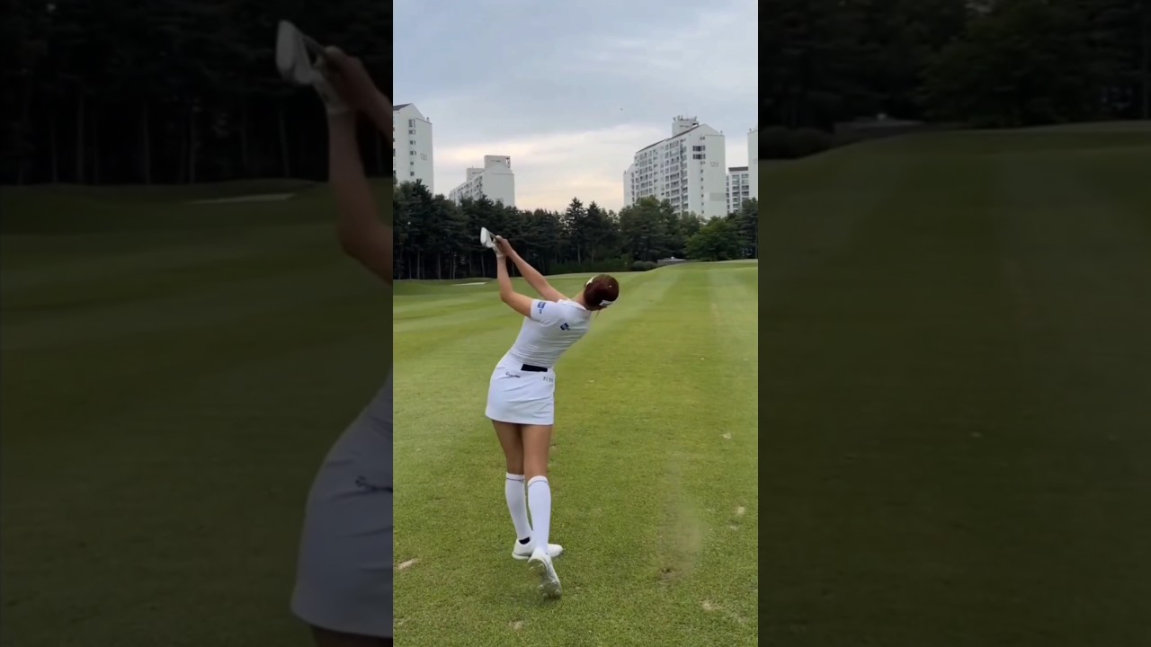 120미터 골프스윙 결과는... #유현주프로 #golf #golfswing #골프스윙