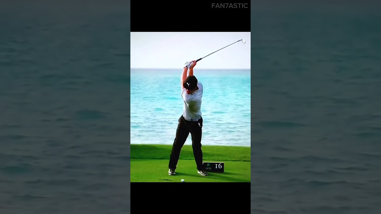 PGA Bryson Dechambeau Golf Iron Swing Slow Motion