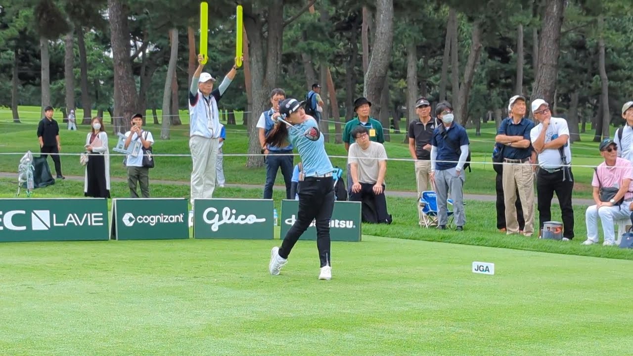 永井花奈プロのなめらかなスイング  #女子ゴルフ