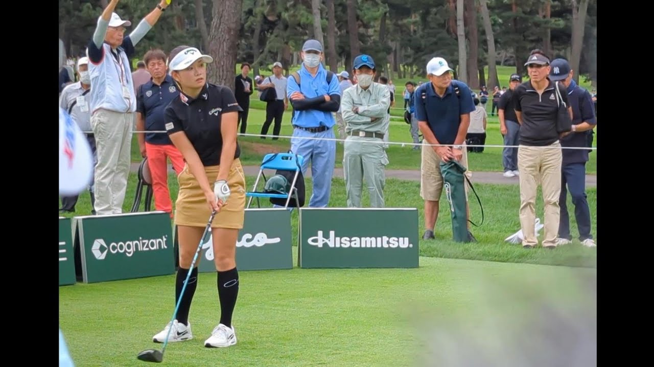 河本結プロのなめらかなスイング  #女子ゴルフ