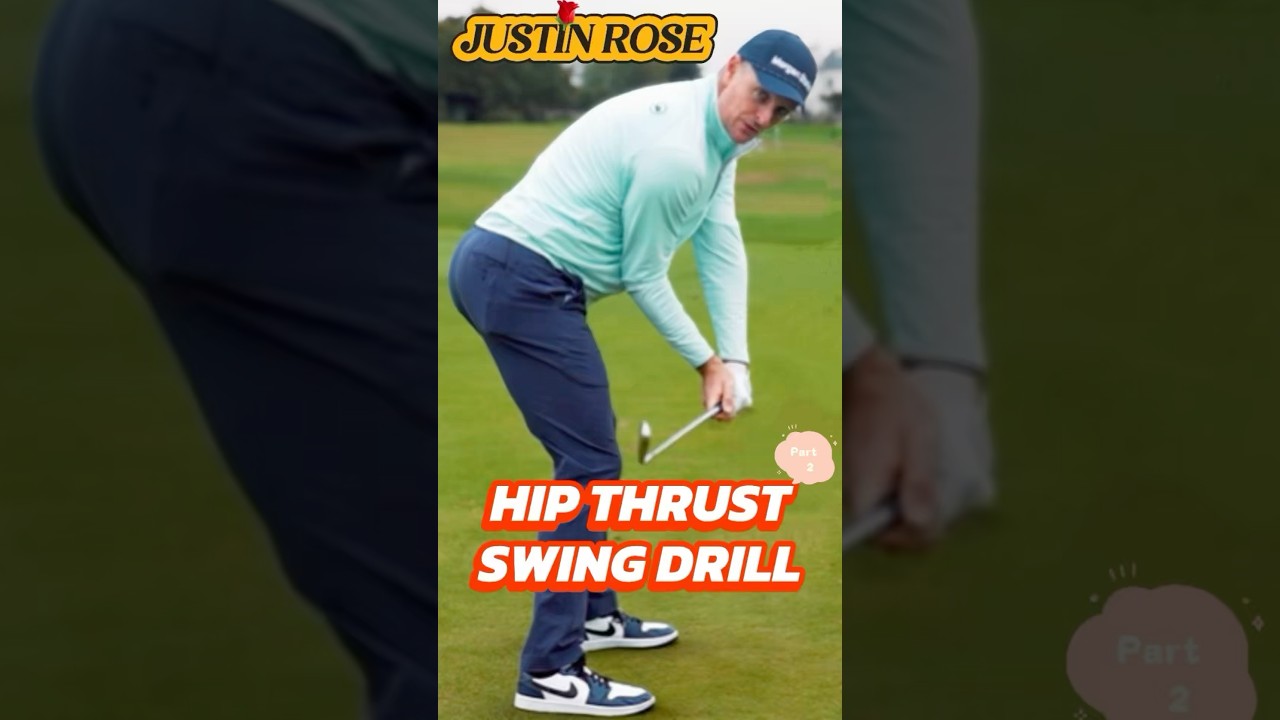 JUSTIN ROSE,THRUST SWING DRILL USED ON TOUR. #golf #foryou #shorts #capcut #fyp #virlshort #youtube