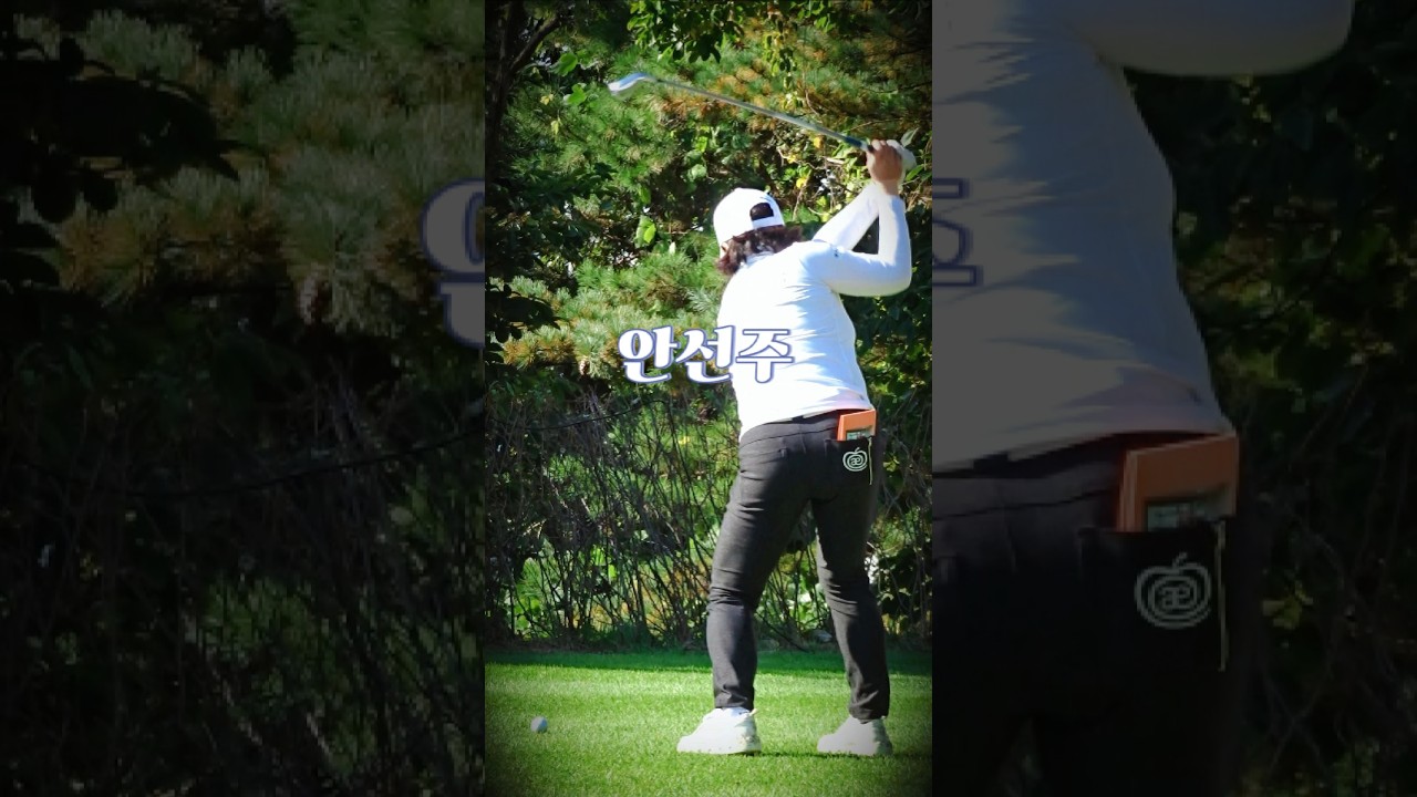 헤드가 툭 떨어지는 느낌. #안선주 프로. 굿샷. #골프 #golf (구독은 좋아요)