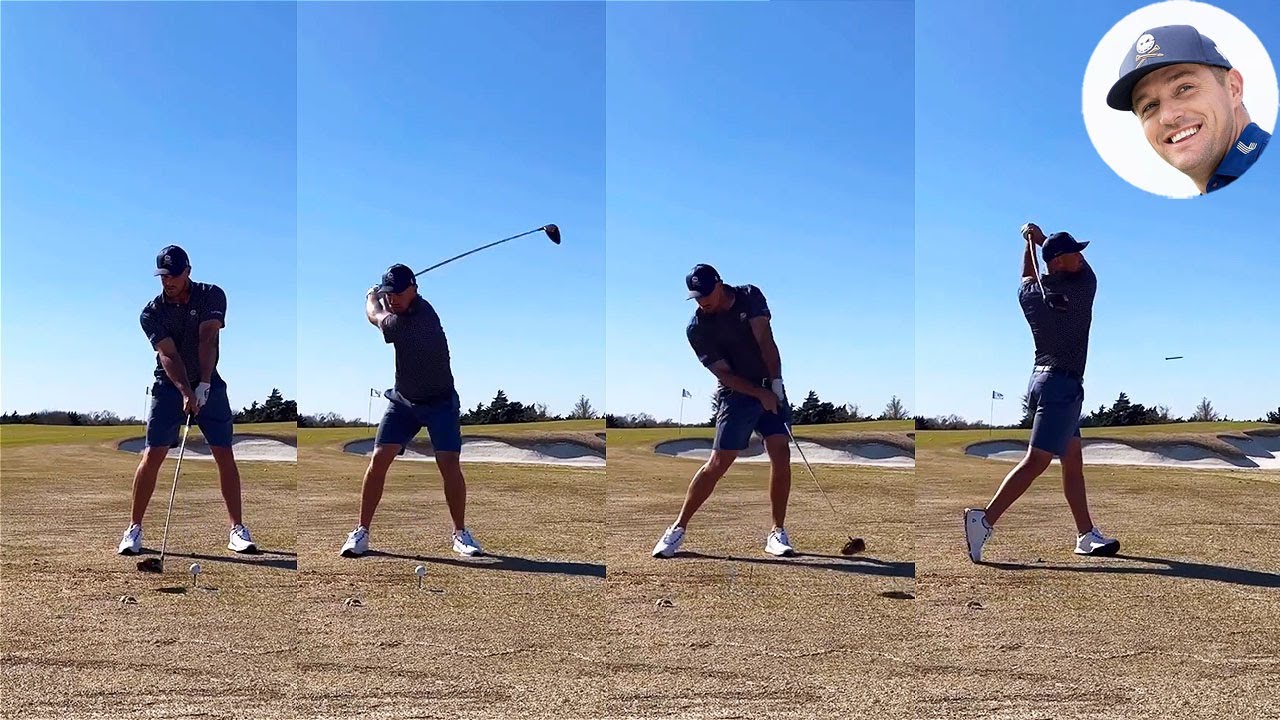 ブライソン・デシャンボー Bryson DeChambeau プロゴルファー DRIVER SHOT SLOW MOTION !!!