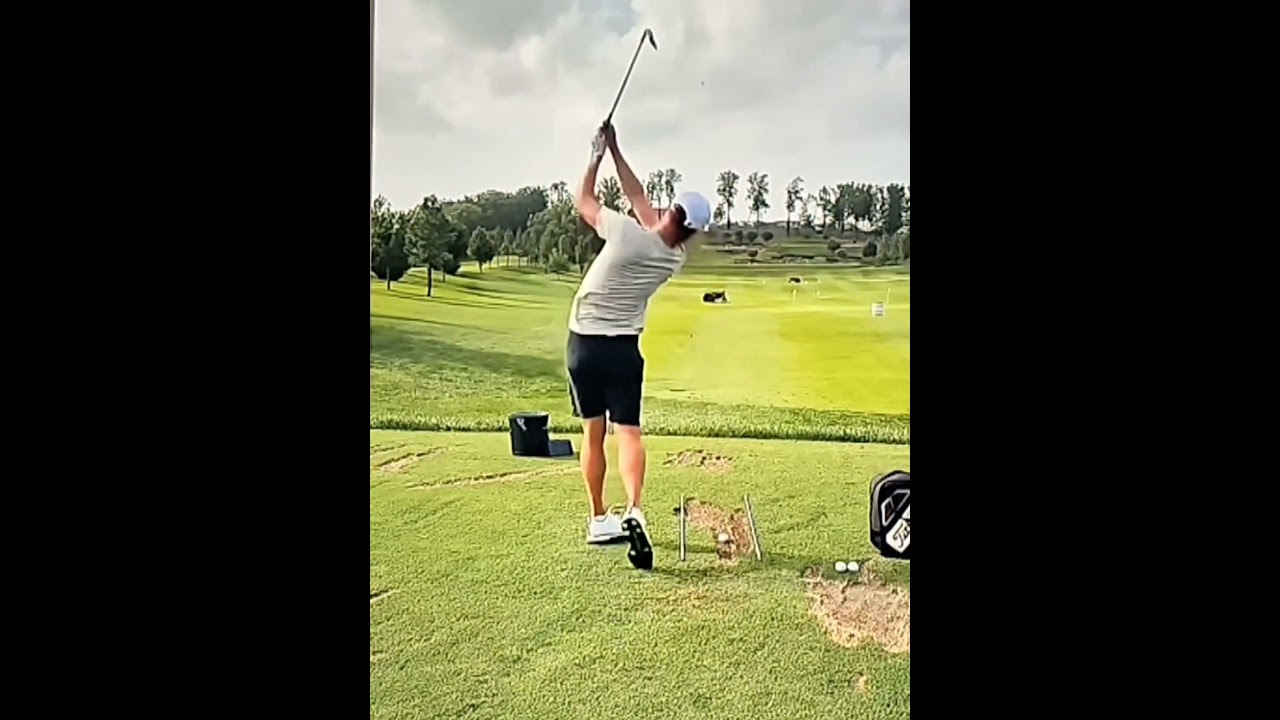 Justin Thomas Iron Swing in Super Slow-Mo in reverse